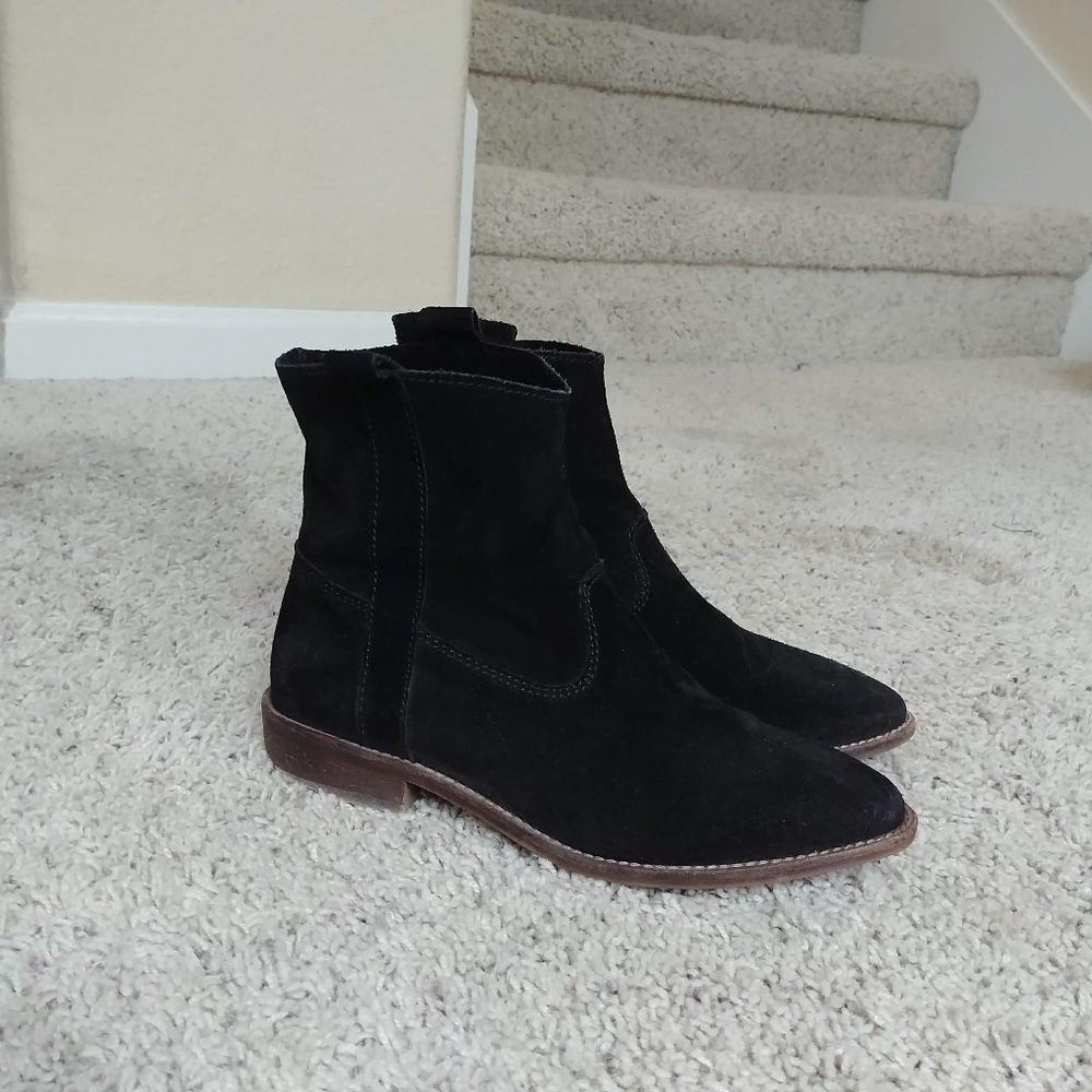 H&M Black Suede Ankle Boots